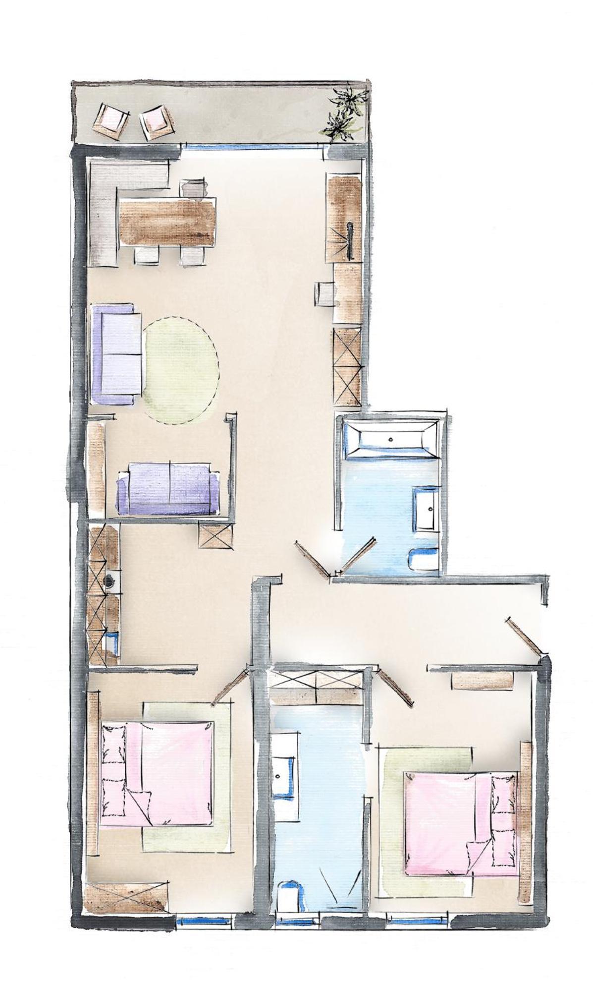 Alpendomizil Zugspitze Lermoos Habitación foto