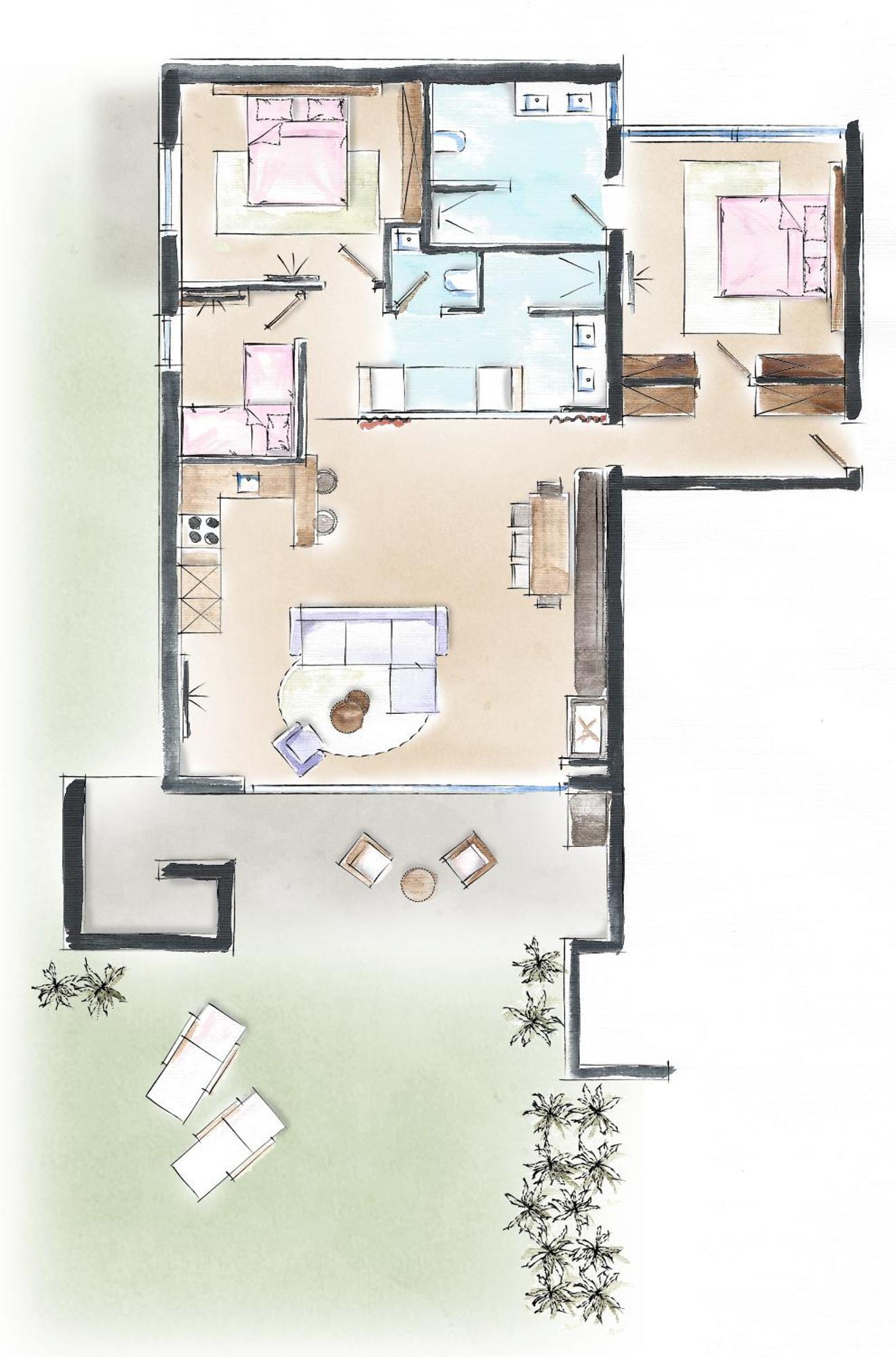 Alpendomizil Zugspitze Lermoos Habitación foto